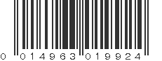 UPC 014963019924