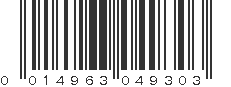 UPC 014963049303