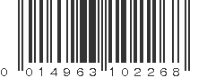 UPC 014963102268