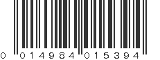 UPC 014984015394