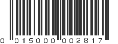 UPC 015000002817