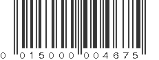 UPC 015000004675