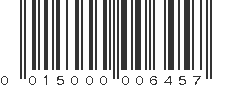 UPC 015000006457