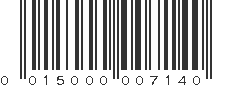 UPC 015000007140