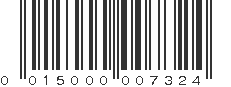 UPC 015000007324