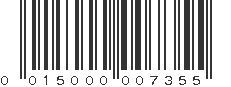 UPC 015000007355