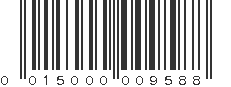 UPC 015000009588