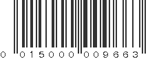 UPC 015000009663