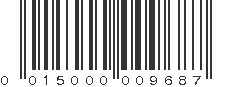 UPC 015000009687