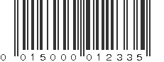 UPC 015000012335