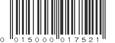 UPC 015000017521