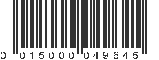 UPC 015000049645