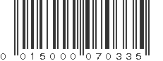 UPC 015000070335