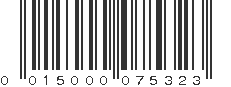 UPC 015000075323