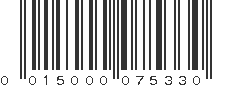 UPC 015000075330