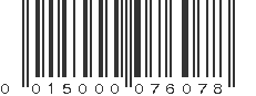 UPC 015000076078