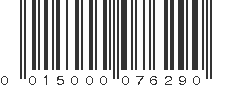 UPC 015000076290