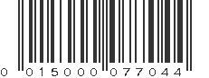 UPC 015000077044