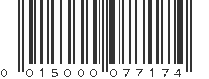 UPC 015000077174