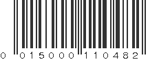 UPC 015000110482