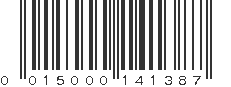 UPC 015000141387