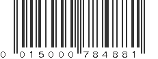 UPC 015000784881