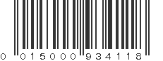 UPC 015000934118