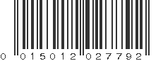 UPC 015012027792