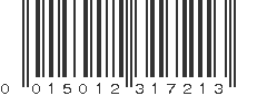 UPC 015012317213