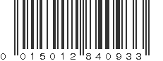 UPC 015012840933