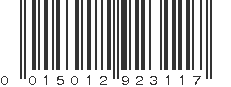 UPC 015012923117