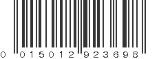 UPC 015012923698