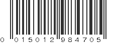 UPC 015012984705