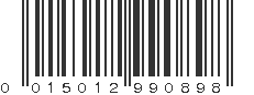 UPC 015012990898