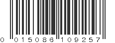 UPC 015086109257