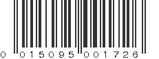 UPC 015095001726