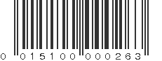 UPC 015100000263