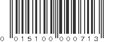 UPC 015100000713