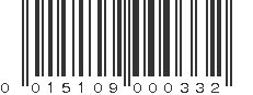 UPC 015109000332