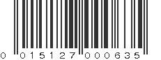 UPC 015127000635