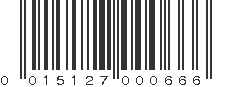 UPC 015127000666