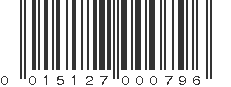 UPC 015127000796