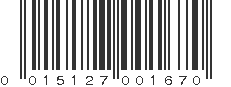 UPC 015127001670