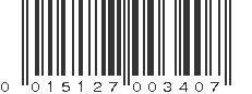 UPC 015127003407