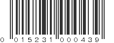 UPC 015231000439