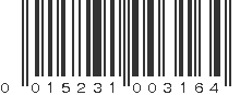 UPC 015231003164