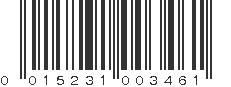 UPC 015231003461