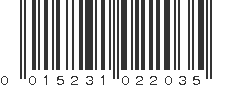 UPC 015231022035