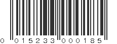 UPC 015233000185