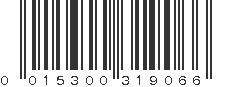 UPC 015300319066